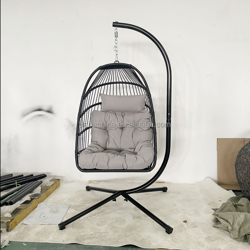 Daijia Fashion egg hanging chairs foldable KD zero gravity single folding  chair for leisure