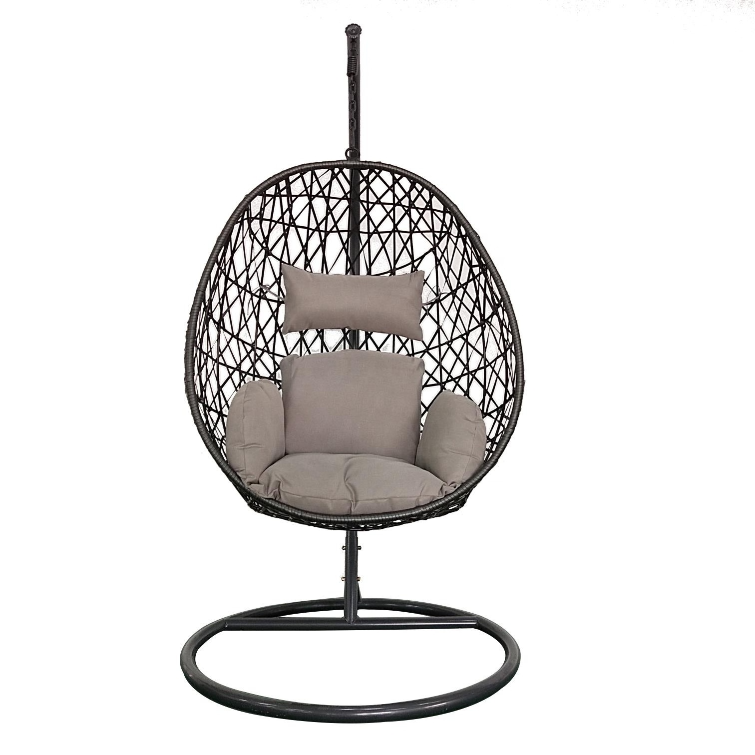 swing hammock chair Rattan Egg Chairs for outdoor living room Hanging  chair with stand