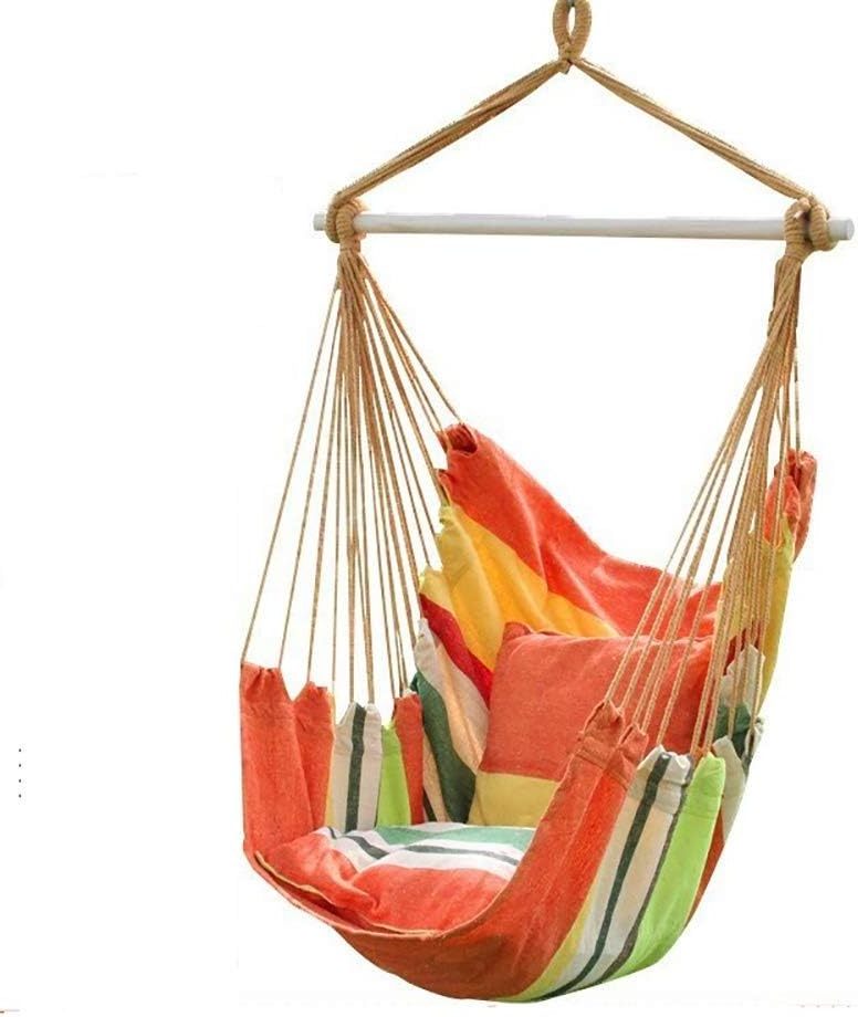 Large Soft Comfort Canvas Hanging Rope Swing Hammock Swing Chair