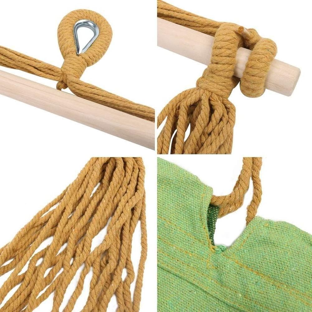 Large Soft Comfort Canvas Hanging Rope Swing Hammock Swing Chair