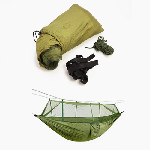 Mosquito Net Light Portable Outdoor Parachute Nylon Hammock Swing Sleeping Hammock