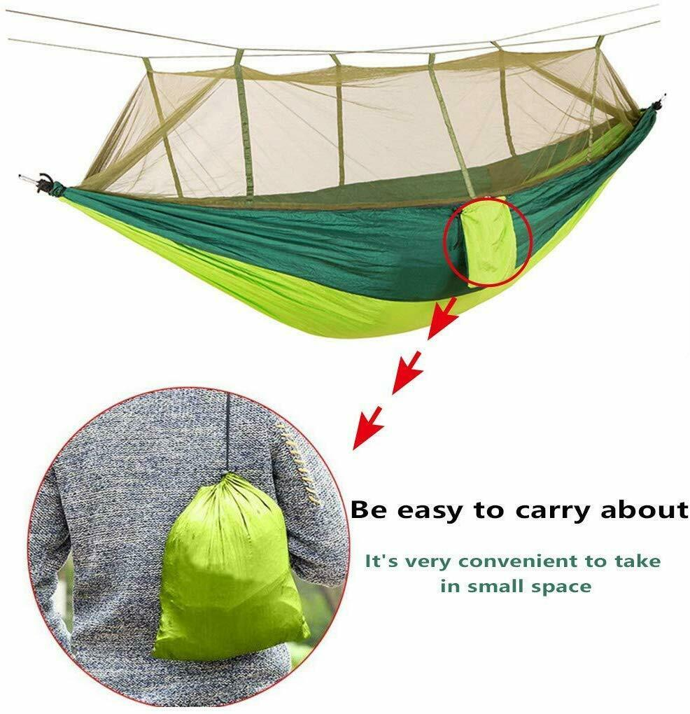 Mosquito Net Light Portable Outdoor Parachute Nylon Hammock Swing Sleeping Hammock