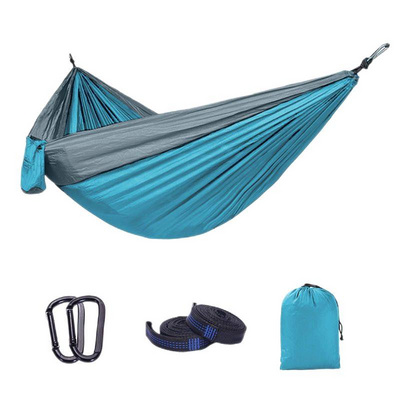 210T Parachute Cloth Outdoor Double Travel Hammock Nylon Leisure Swing Camping Hammock