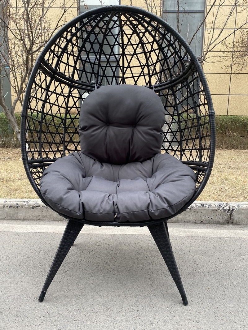 Daijia China popular garden swings outdoor leisure Rattan Egg Shape Chair KD Garden Egg chair