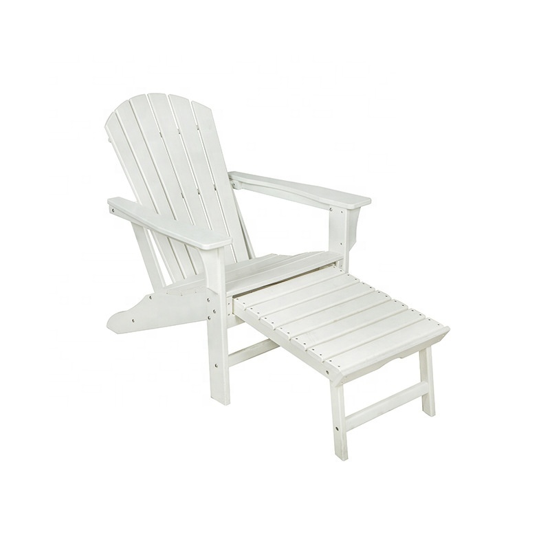 Outdoor Waterproof  HDPE Plastic Wood  Garden Deck Folding Adjustable Adirondack Chair