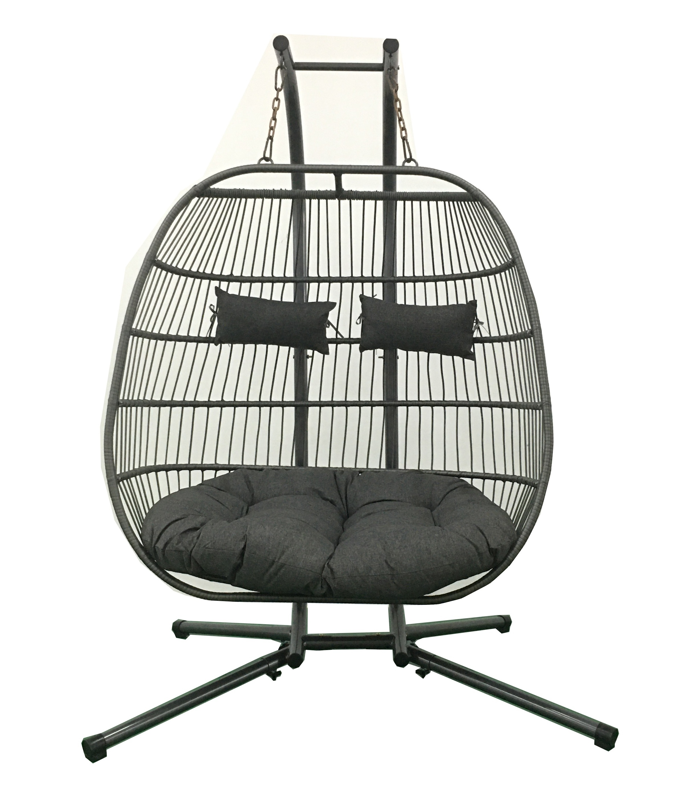 Patio Swing Chair egg Hammock Chair Hanging Folding Swing Chair rope