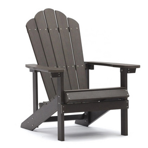 All-weather Folding PE Adirondack Separated Ottoman PS HDPE PE adirondack chair with Cup-holder