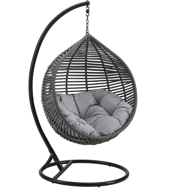 Daijia China Outdoor Patio Wicker Rattan Teardrop Swing Chair