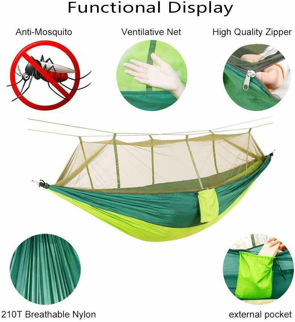 Outdoor  Ultralight 210T Nylon Parachute Mosquito Net Travel Camping Hanging Hammocks