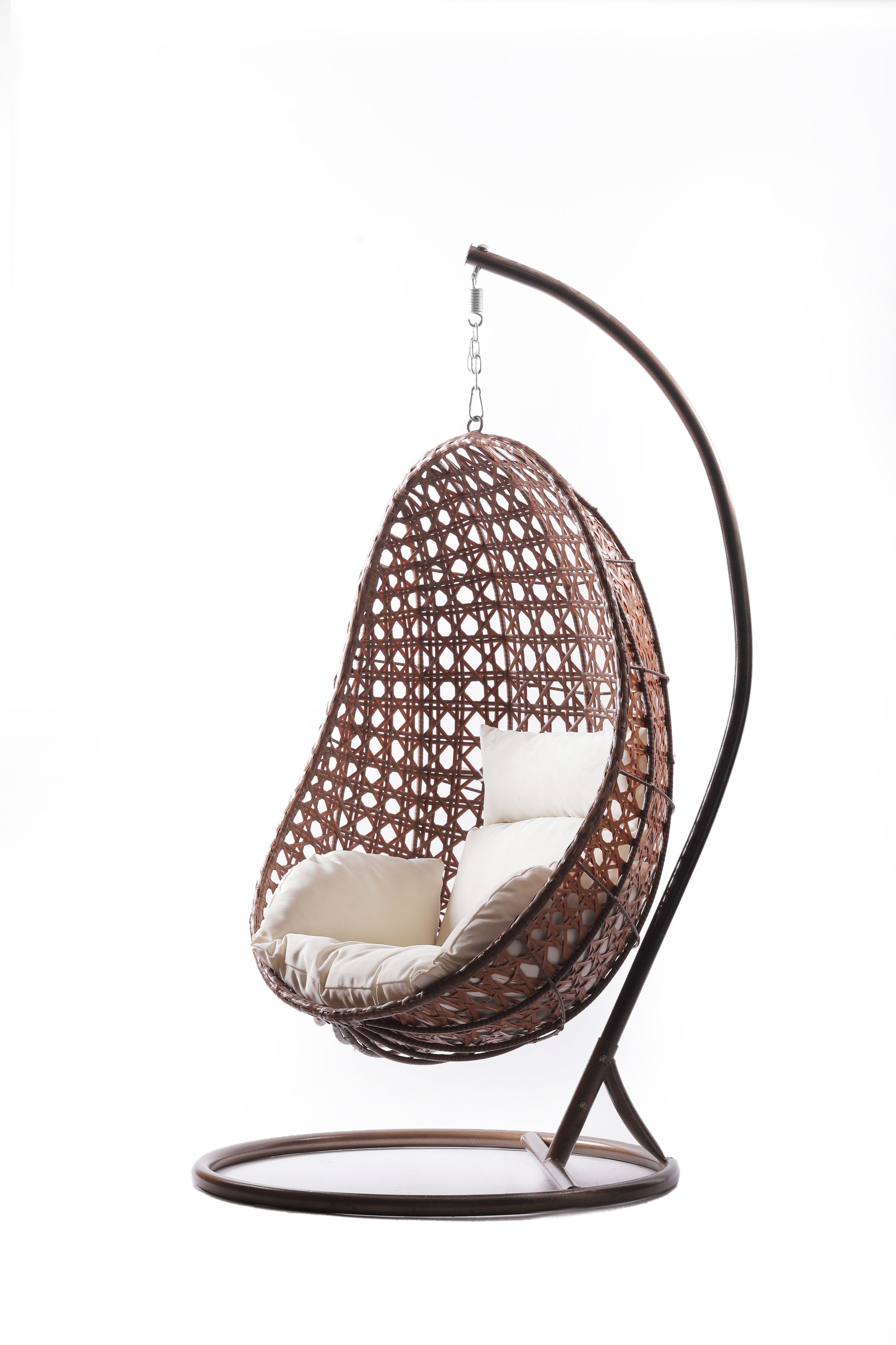 Daijia Garden Furniture Patio Cocoon Rocking Wicker Hanging Hammock Swing Chair