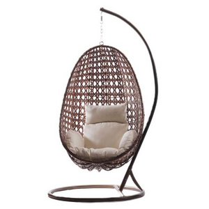 Daijia Garden Furniture Patio Cocoon Rocking Wicker Hanging Hammock Swing Chair