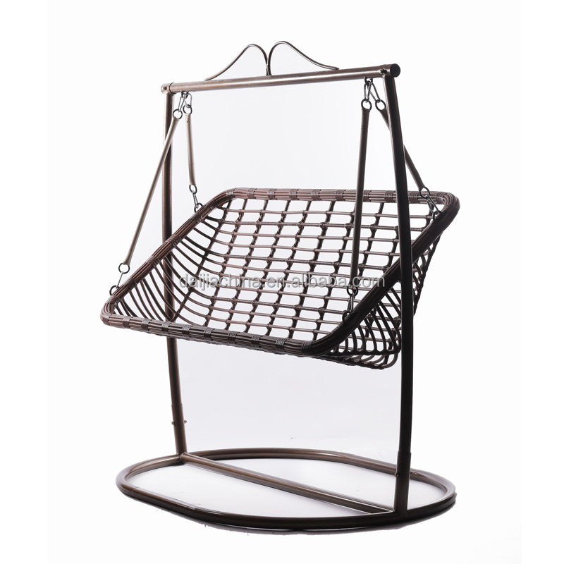 Middle East Indoor Swing Chair Bed Cradle Sleeping Rattan Chair with Stable Stand