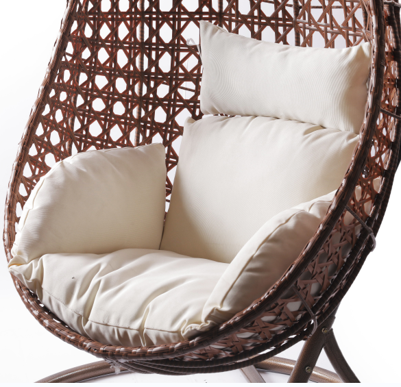 Daijia Garden Furniture Patio Cocoon Rocking Wicker Hanging Hammock Swing Chair