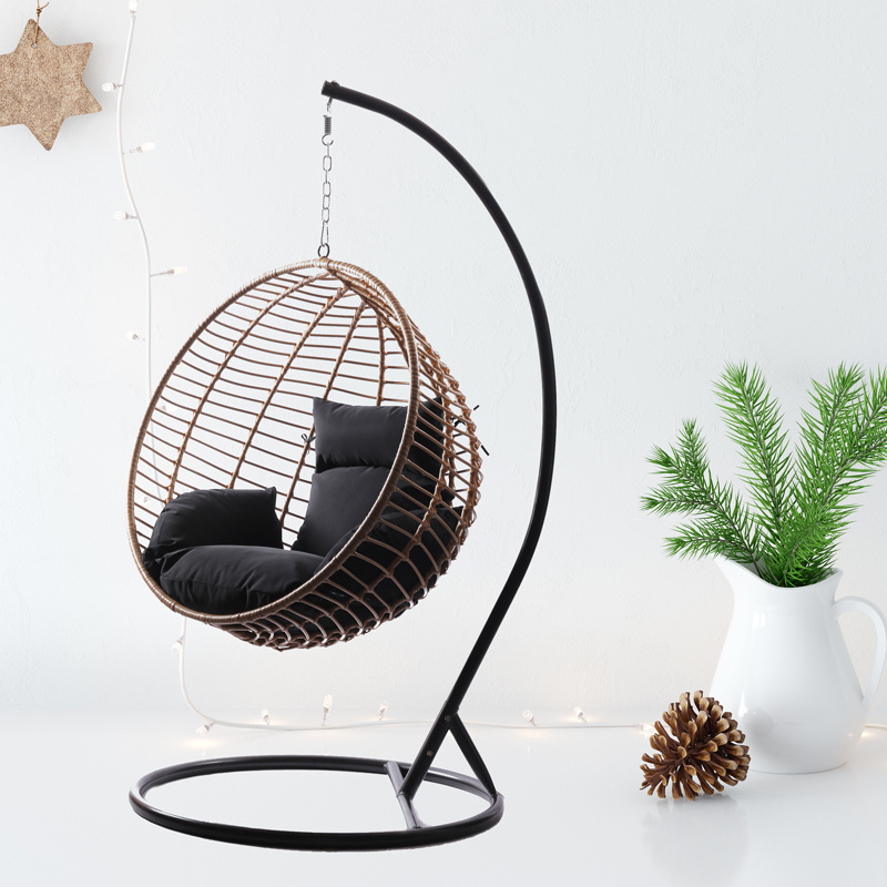 Modern hanging swing egg chair baby outdoor patio swing chair children park swing seat