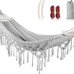 Outdoor Garden Portable Brazilian Macrame Camping Hanging Swing Hammock Bed