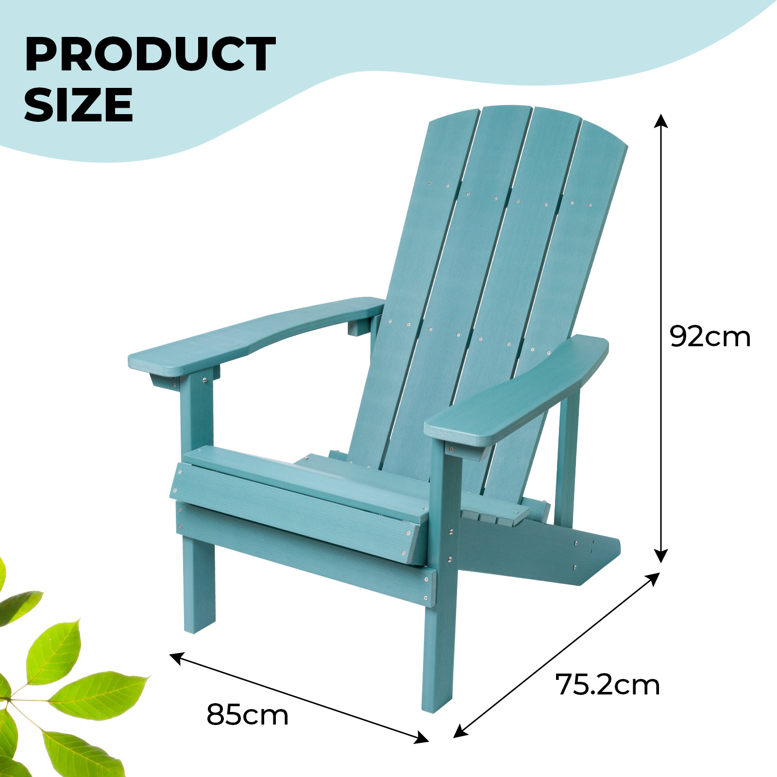 Daijia China outdoor furniture leisure plastic wooden adirondack chair