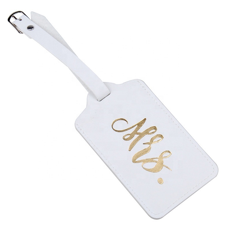 Mr and Mrs Wedding Luggage Tag PU Leather Passport Holders and Luggage Tag Set