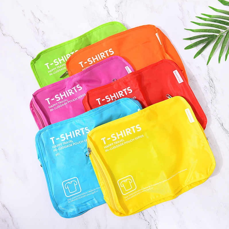 Customized Cloth Pouch Packing Cube Luggage Organizer Set Travel Accessories Storage Bags  Wardrobe Organizer