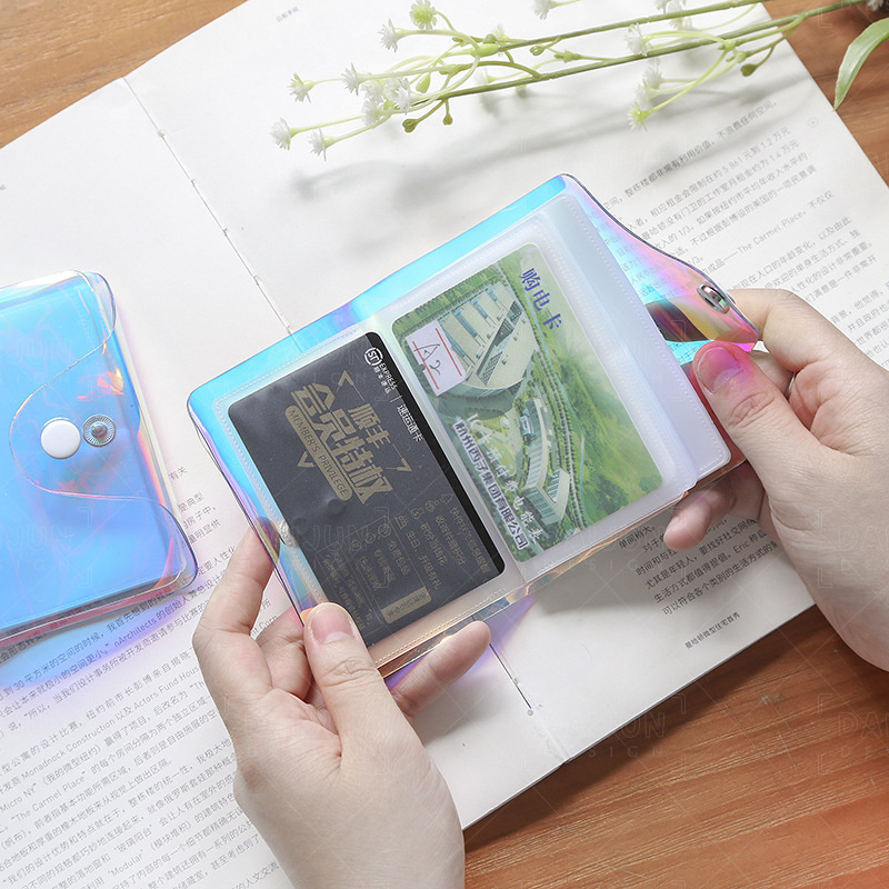 Fashion Clear Pvc Passport Cards Cover Bag Transparent Sim Card Holder Case Women Name Card Holder Organizer Wallet