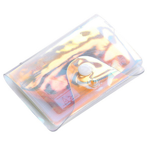 Fashion Clear Pvc Passport Cards Cover Bag Transparent Sim Card Holder Case Women Name Card Holder Organizer Wallet