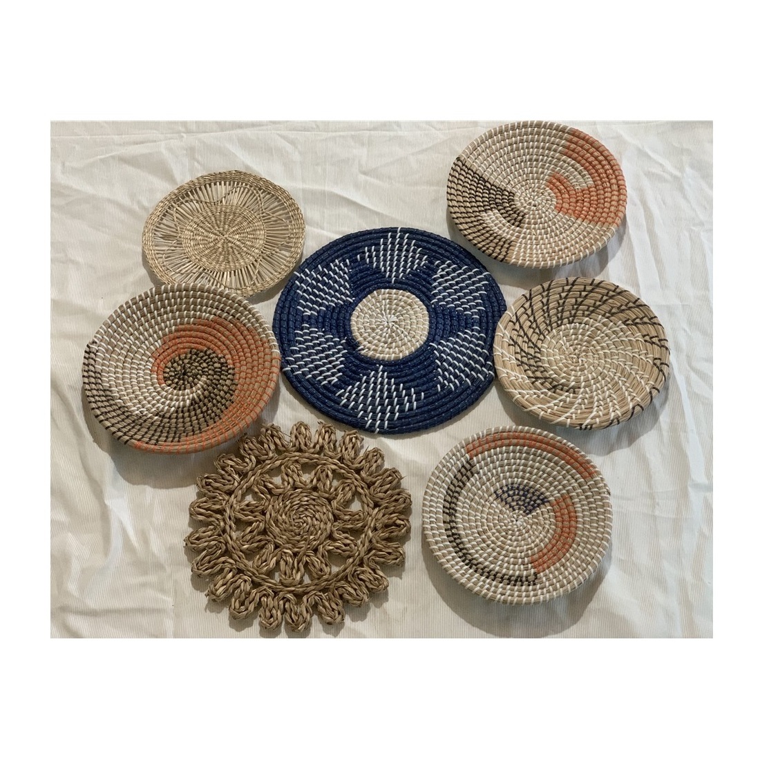 Wall Basket Decor Hanging Round Shape 100% Eco Friendly Seagrass Decorative Handmade Wall Hangings Made in Vietnam