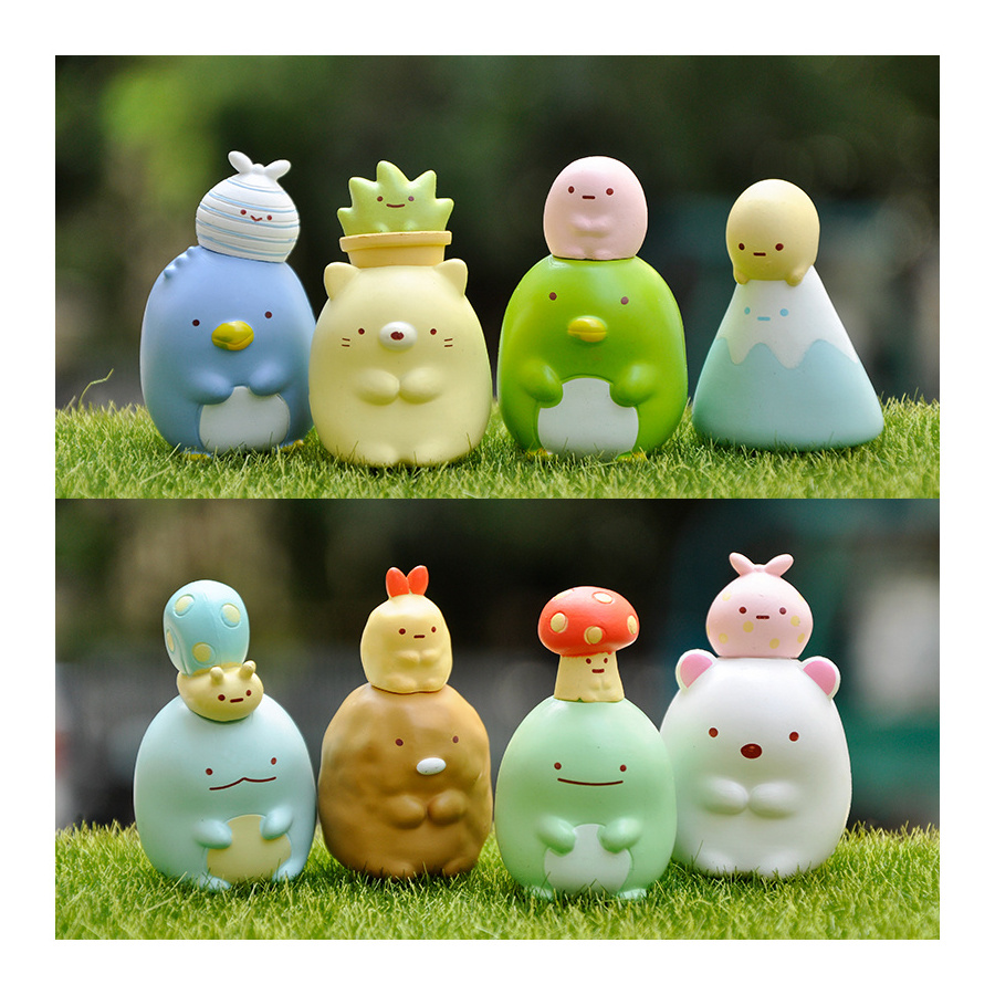 Wholesale cartoon Collection Decoration pvc figure Sumikko Gurashi action figure for Landscape Ornament Model Toys Dolls