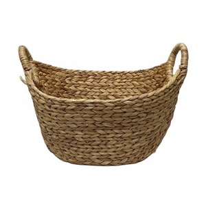 Wholesale Willow Picnic Hamper Basket Set 2020 New Rattan Food Gift Storage Wicker Spring Design Portable Cheap Kid Customized