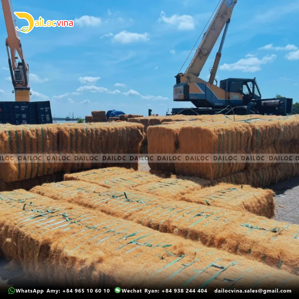 COCONUT FIBER COIR FIBER BALES USED FOR EROSION COIR NET