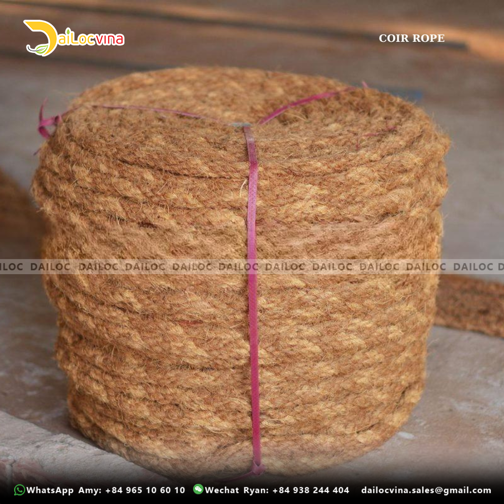 VIETNAM NATURAL COCONUT COIR ROPES FOR TWISTING COCO FIBER EXPORTING