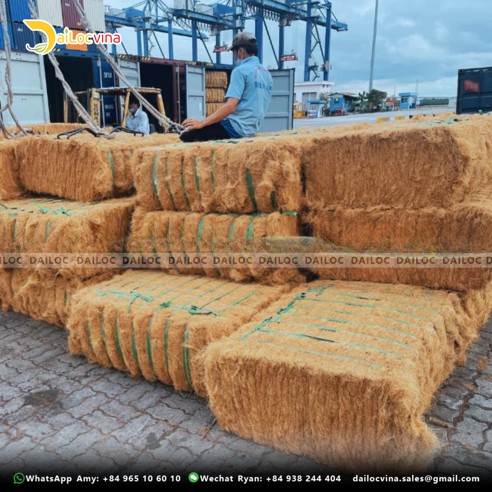 COCONUT FIBER COIR FIBER BALES USED FOR EROSION COIR NET