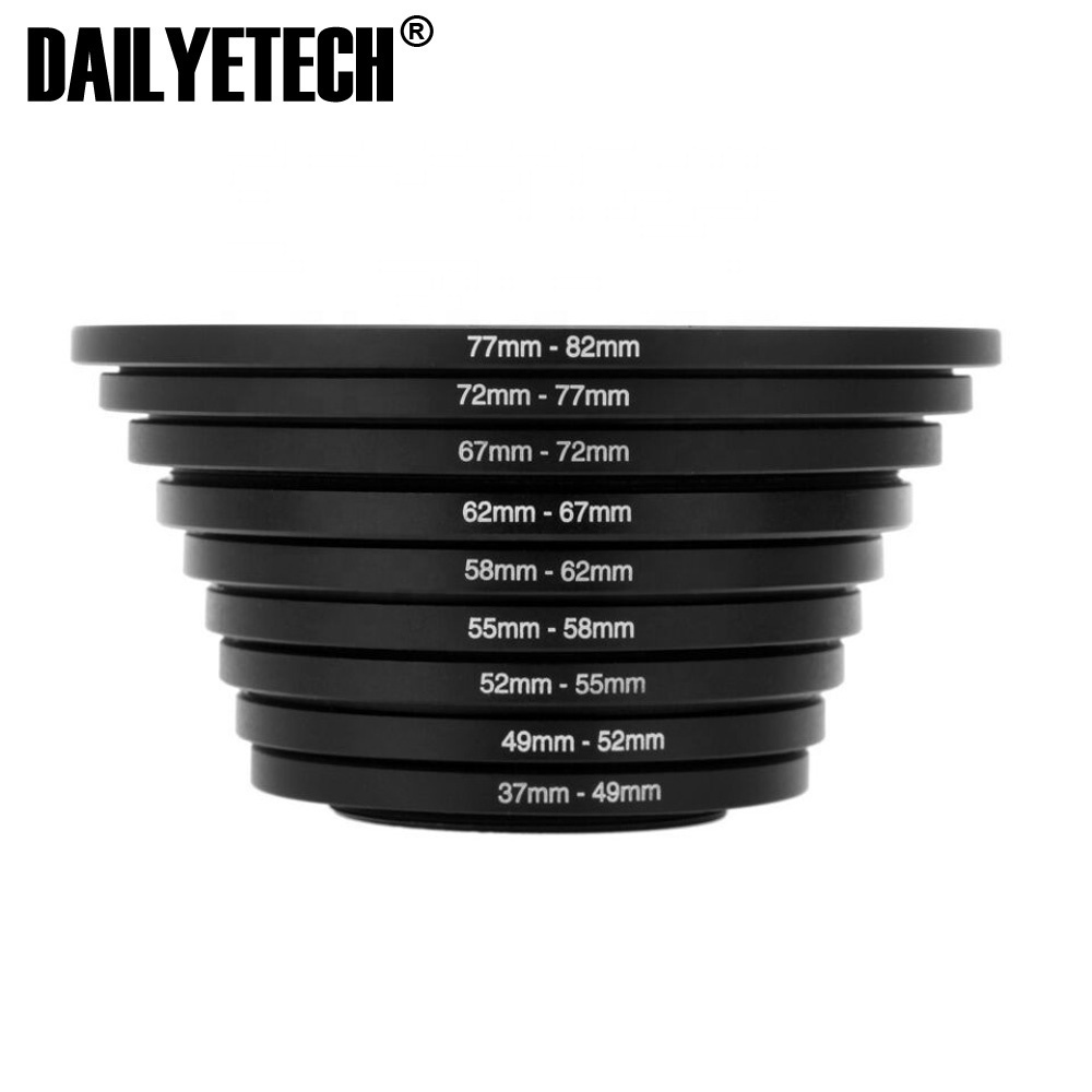 Dailyetech 18pcs Camera Lens Filter Step Up & Down Ring Adapter Set For DSLR Camera