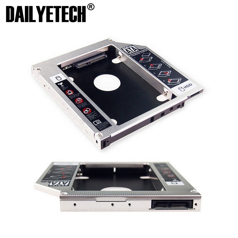 12.7mm SATA HDD SSD Hard Drive Caddy Optical bay For Laptop Universal CD DVD ROM