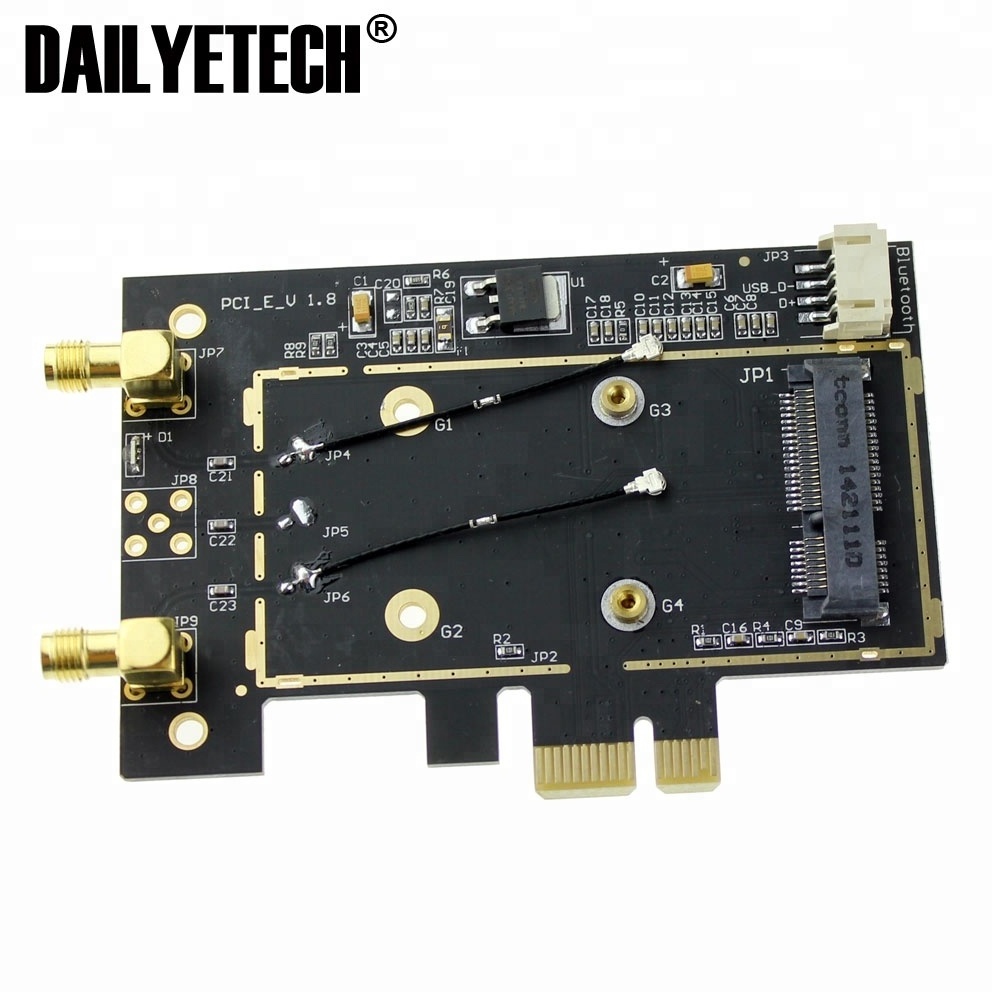 High quality Mini PCI-e to PCI-e 1x 16x adapter for wireless wifi  card from DAILYETECH