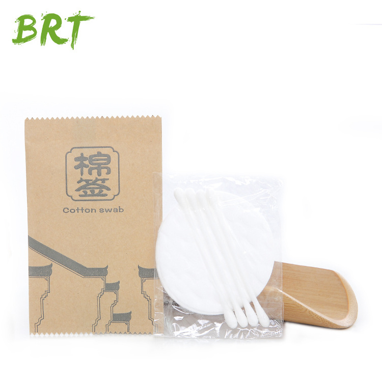 Luxury Eco Friendly Paper Bag Shaving Amenities for Hotel Travel Kit