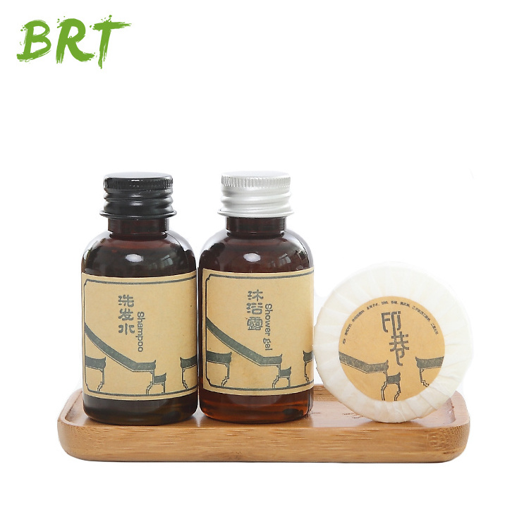 Luxury Eco Friendly Paper Bag Shaving Amenities for Hotel Travel Kit