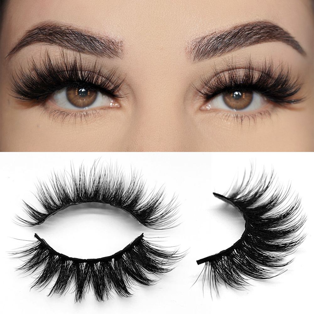 Qingdao Full Strip Lash Natural 3d Faux Mink Lash 15mm 20mm 25mm Eyelashes wholesale Private Label With Silk Lashes