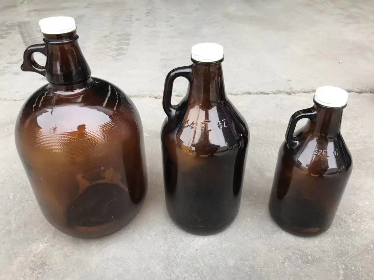 64oz 1/2 Gallon Glass Jug Moonshine Beer Wine White Lightening Home Brewing Making Kit Carboy