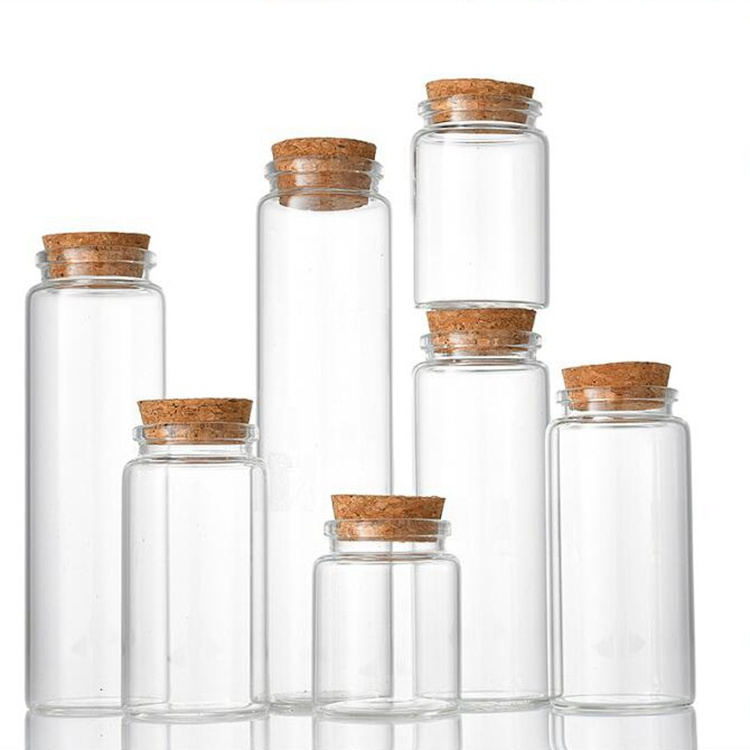 cork bottle 100ml Glass Vials large test tube With Cork Stopper 47mm Bottle Diameter