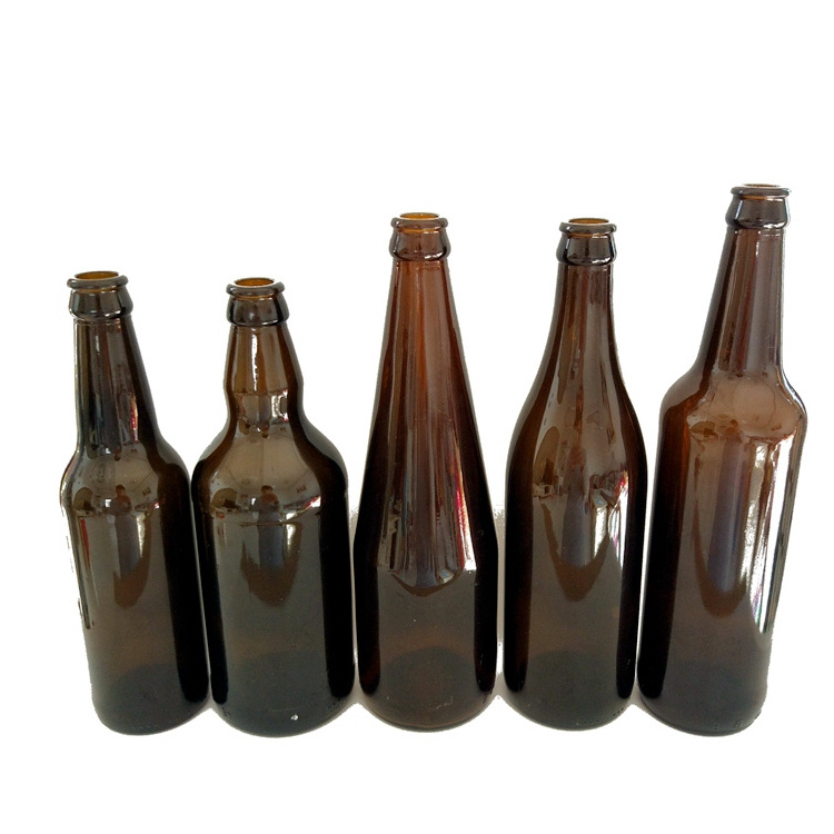 16 oz Amber Glass Beer Bottles with Flip top Caps for Home Brewing with Flip Caps