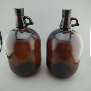 1/2 0.5 Gallon Glass Bottle Jug Home Brewing Beer Wine Jug with metal or plastic cap