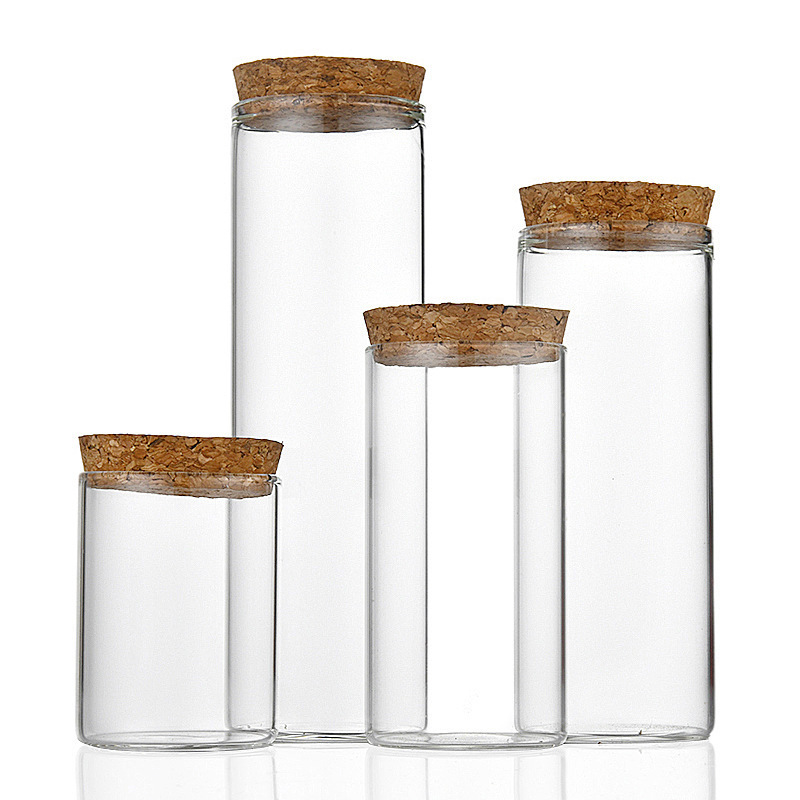 cork bottle 100ml Glass Vials large test tube With Cork Stopper 47mm Bottle Diameter