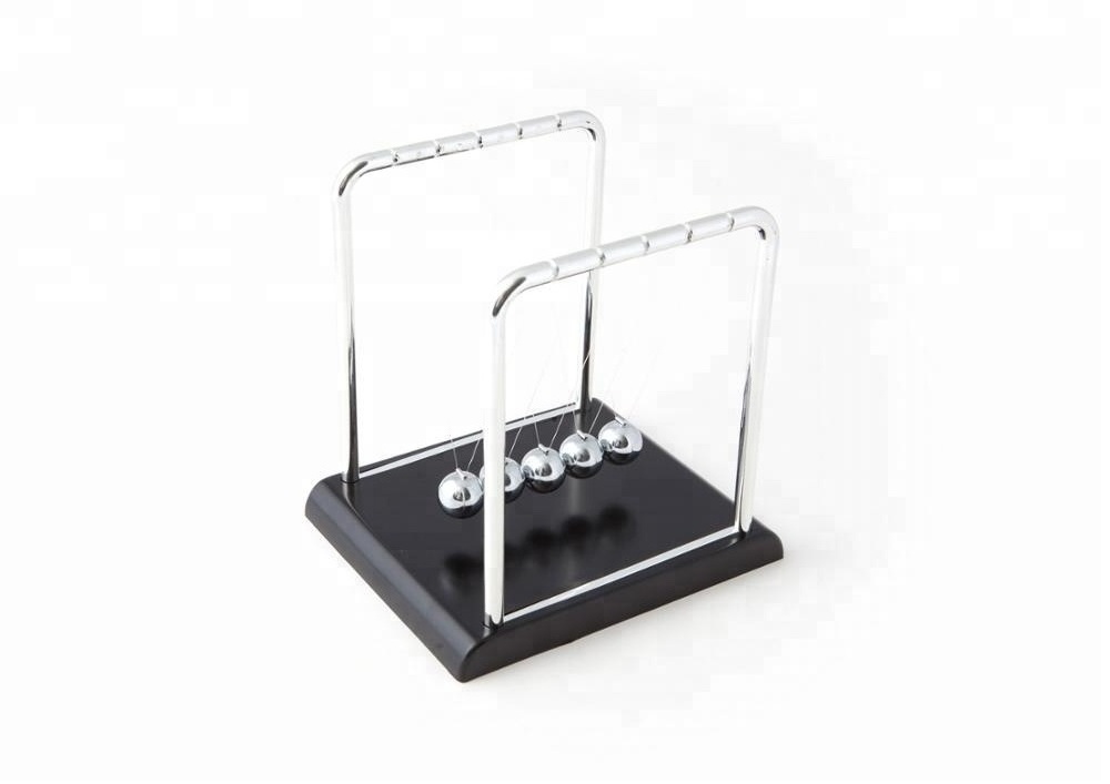 2022 Sliver Metal Newton's Cradle Balance Swing Magnetic Ball, Pendulum Balance Ball, Z Shape Newton Cradle for Desk Ornament