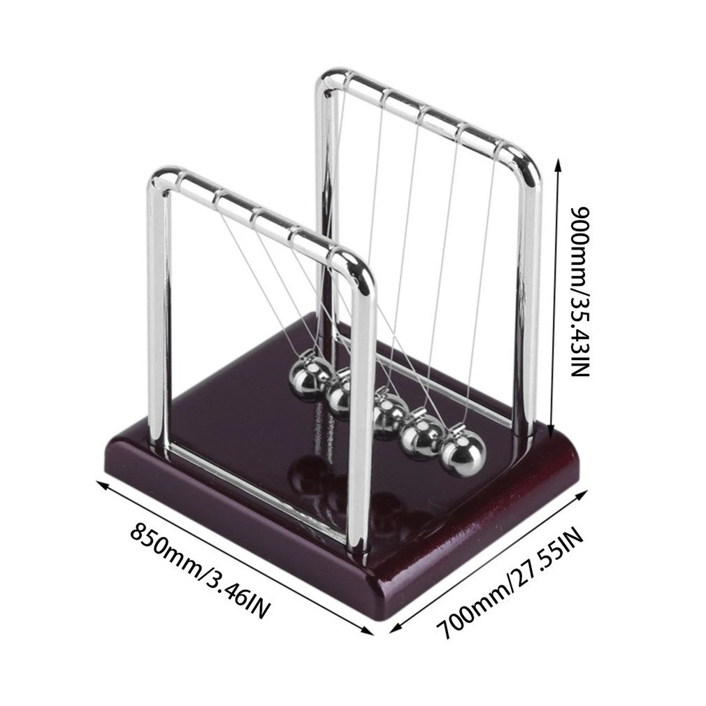 New School Children Swing Pendulum Plastic Early Development Educational Desk Toy Newtons Cradle Steel Balance Physics Ball