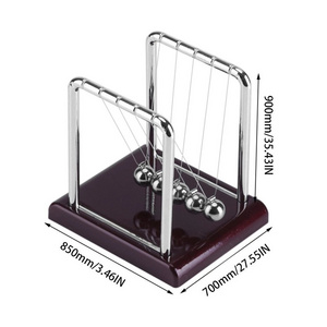 New School Children Swing Pendulum Plastic Early Development Educational Desk Toy Newtons Cradle Steel Balance Physics Ball