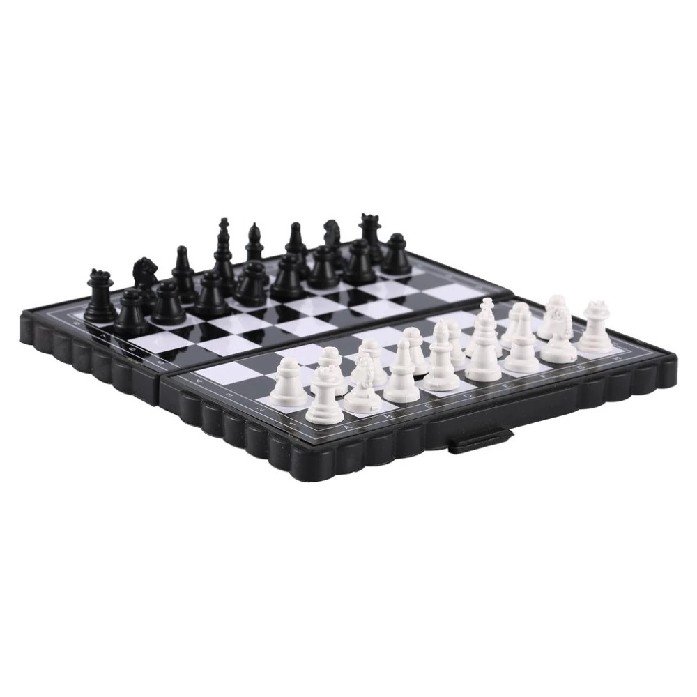 1set Mini International Chess Folding Magnetic Plastic Chessboard Board Game Portable Kid Toy Portable 2020