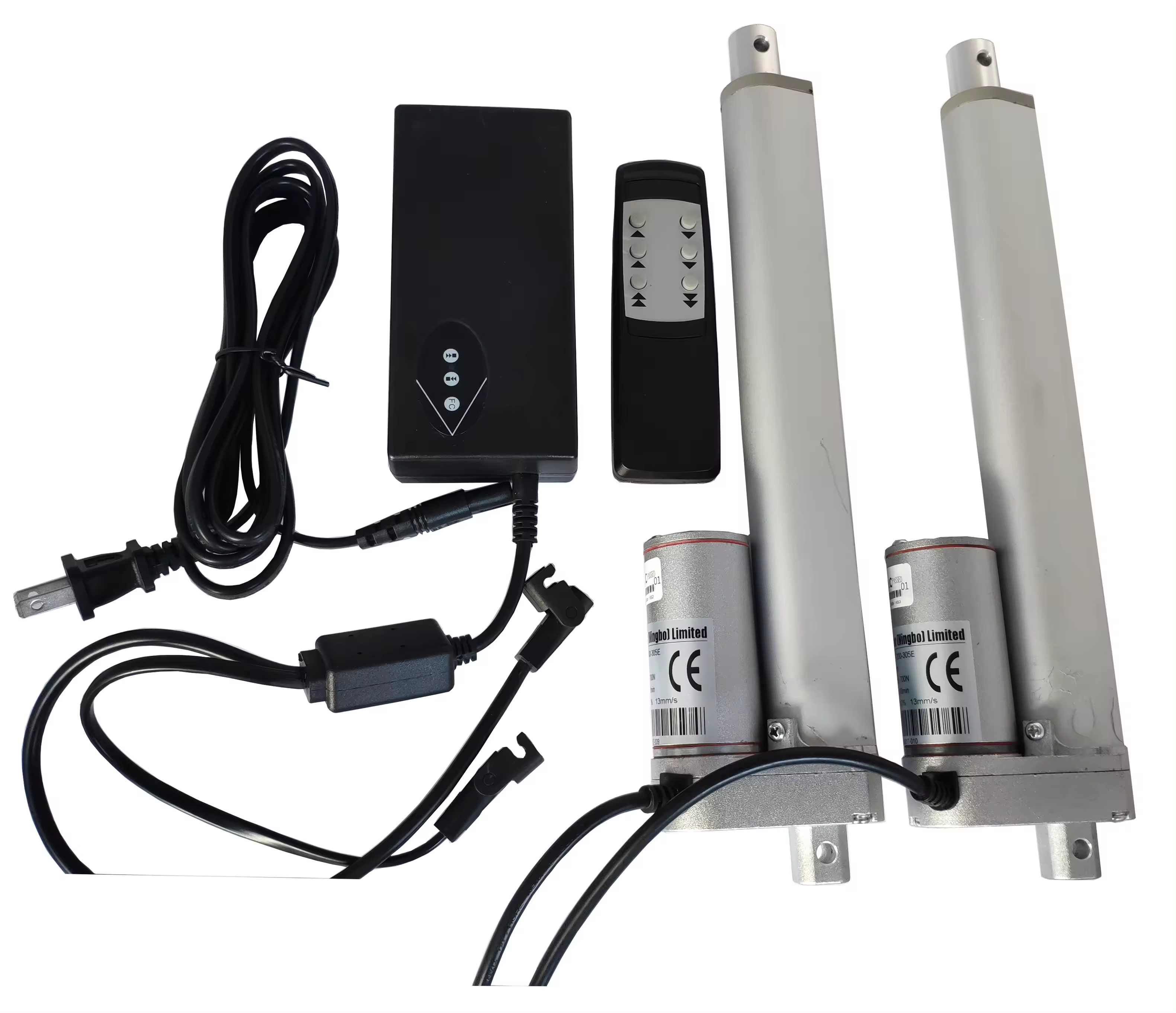 Low MOQ 12V/24V Synchronous Electric Linear Actuators With Hall Feedback with Wireless Remote Controller Kit, Mounting Brackets