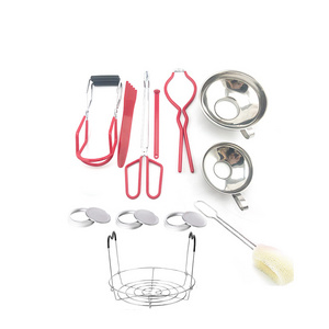 DIY Canning Kits, Canning Supplies Kit, Canning Tools Set with Measuring Spoons Funnel Lid Lifter and Bubble Popper