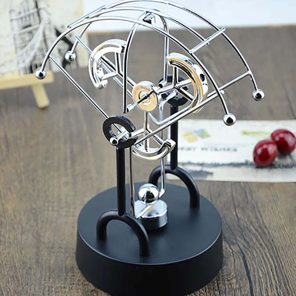 Parachute Sector Perpetual Motion Desk Decoration Newton Pendulum Metal Chaos Swing Creative Scientific Instrument Home Crafts