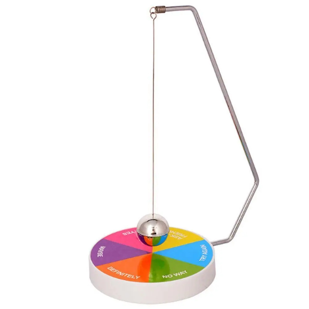 Magnetic Swinging Pendulum Game Fate Fun Decision Maker Ball Swing Dynamic Pendulum Toys Home Office Desk Decoration Funny Metal