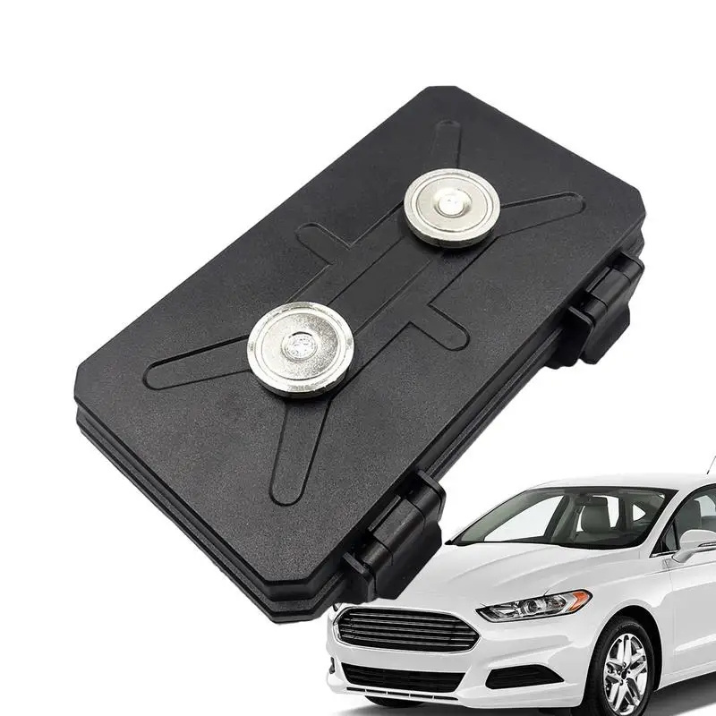 Magnetic Key Fob Holder Magnet Key Hider Car Key Holders Rust-Proof Mini Tool Box Anti-Collision Lining Secure Storage For Car